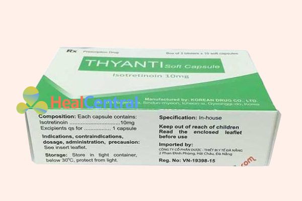 Chỉ định của thuốc Thyanti