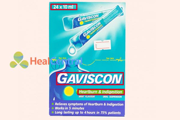 Đặc điểm phân biệt thật giả thuốc Gaviscon Dual Action