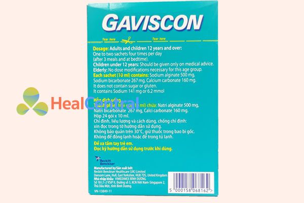 Gói thuốc Gaviscon Dual Action