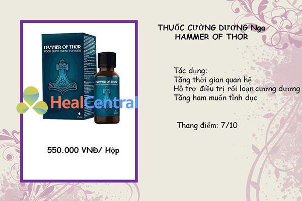 Thuốc cường dương Hamer Of Thor