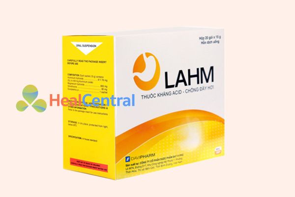 Hộp thuốc Lahm oral suspension