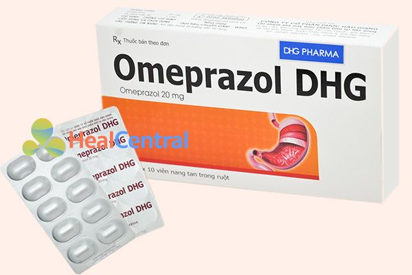 Hộp thuốc Omeprazol DHG 20mg