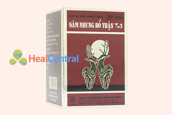 Hộp thuốc Sâm Nhung Bổ Thận TW3