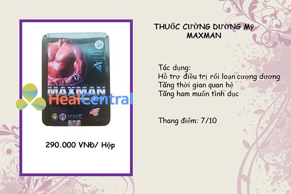 Thuốc cường dương Maxman 3800mg