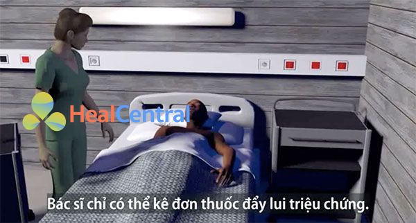 Bác sĩ chỉ có thể kê đơn thuốc đẩy lùi triệu chứng của bệnh 