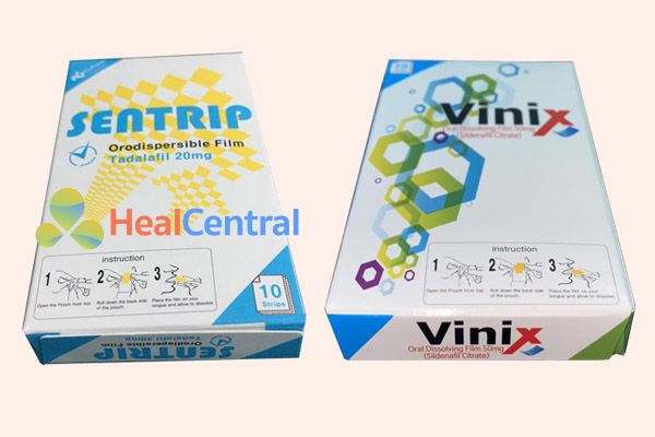 So sánh tem ngậm Vinix 50mg và Sentrip