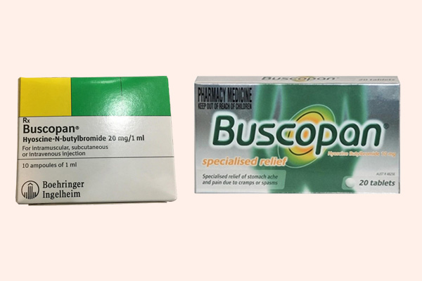 Thuốc Buscopan dạng viên nén và dạng tiêm