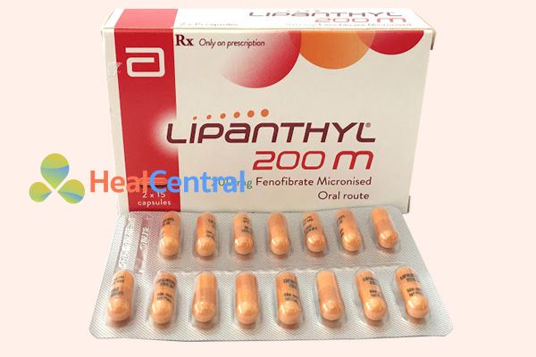 Thuốc hạ mỡ máu Lipanthyl 200mg