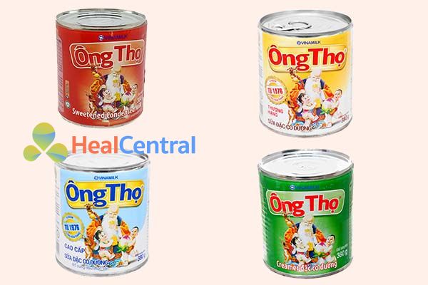 4 loại sữa ông thọ Vinamilk