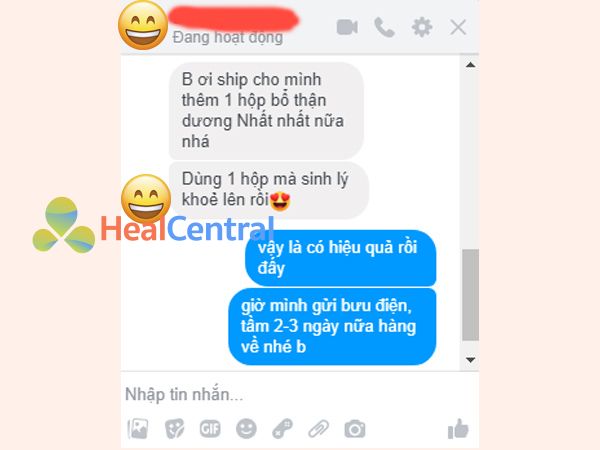 Review của khách hàng sau khi sử dụng Bổ Thận Dương Nhất Nhất