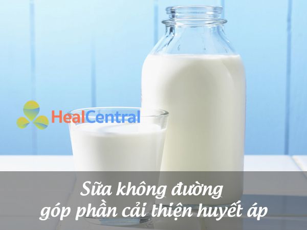 Chữa cao huyết áp bằng sữa không đường