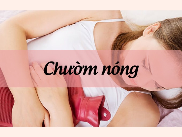 Chườm nóng rất hiệu quả để làm giảm các cơn co thắt 