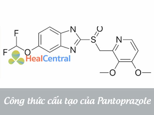 Công thức hoạt chất Pantoprazole