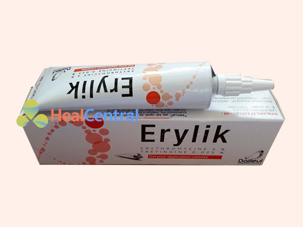 Erylik được bào chế dưới dạng gel bôi ngoài da