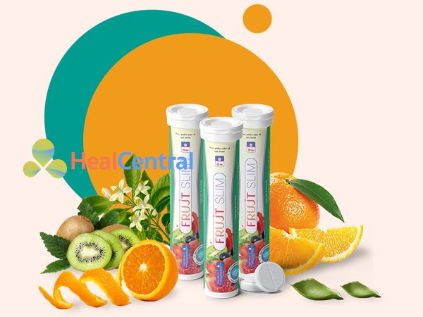 Hình ảnh hộp viên sủi Frujt Slim