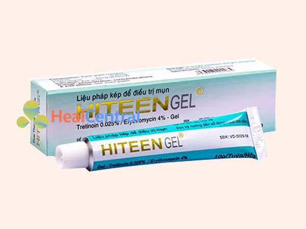 Hình ảnh hộp thuốc trị mụn Hiteen gel