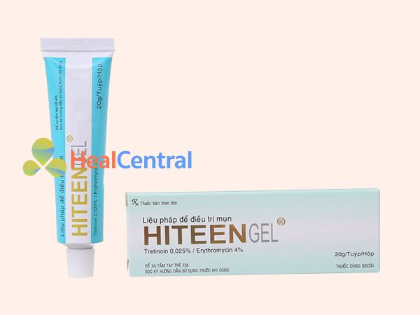 Hình ảnh hộp thuốc trị mụn Hiteen gel 20g