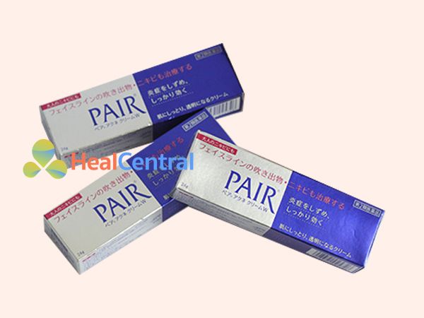 Mỗi tuýp kem trị mụn Pair có 14g