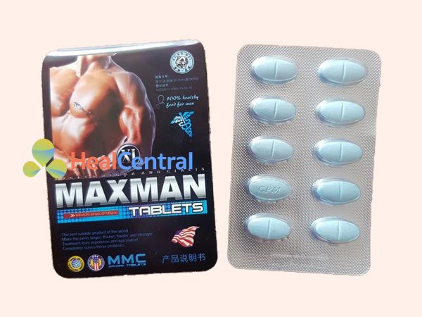 Mỗi hộp Maxman 3800mg có 10 viên