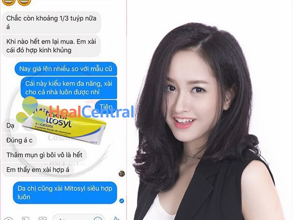 Review của khách hàng sau khi sử dụng Mitosyl Irritations