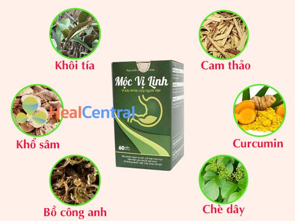 Các thành phần thảo dược có trong Mộc Vị Linh