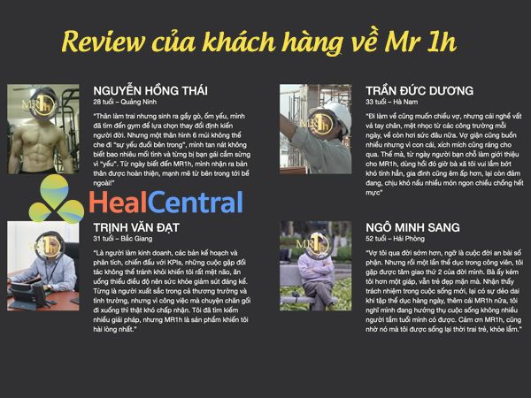 Review của khách hàng sau khi dùng Mr 1h