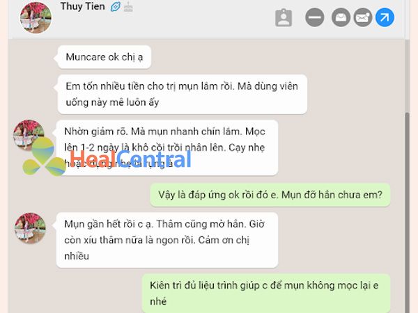 Review của khách hàng về viên uống Muncare