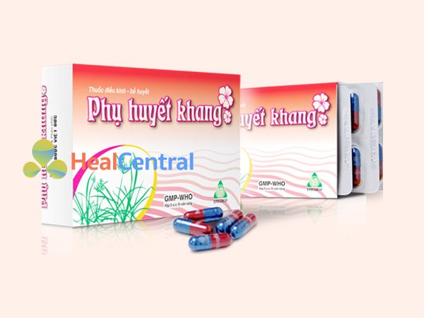 Hình ảnh hộp sản phẩm Phụ Huyết Khang