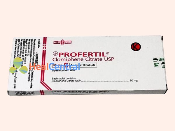 Mỗi hộp thuốc Profertil có 10 viên