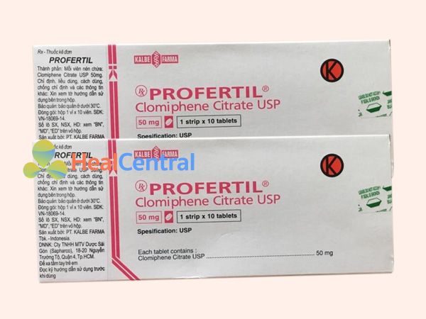 Thuốc Profertil chứa thành phần Clomiphene Citrate 50mg