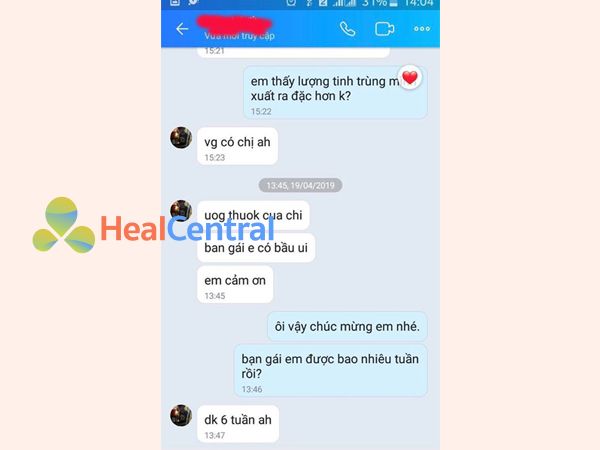 Phản hồi của khách hàng sau khi sử dụng Strong men 1h