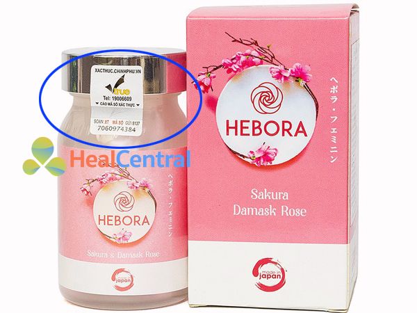 Tem chống giả của viên uống Hebora