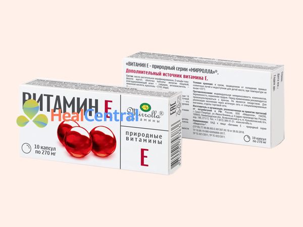 Hình ảnh Vitamin E đỏ Nga dạng vỉ