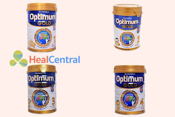 Các dòng sữa Optimum Gold có trên thị trường