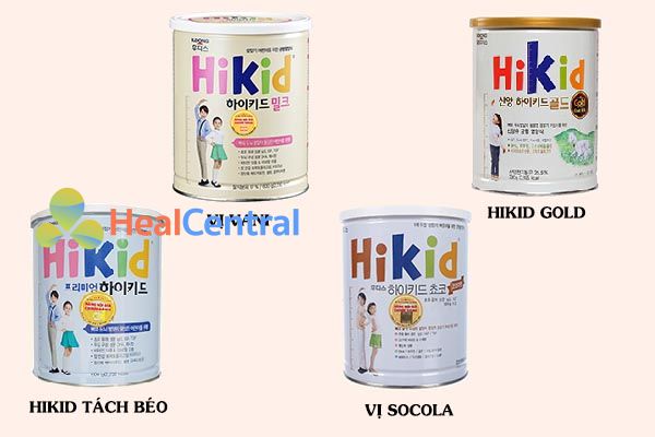 Các hương vị sữa HIKID