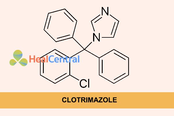 Công thức hóa học của Clotrimazole