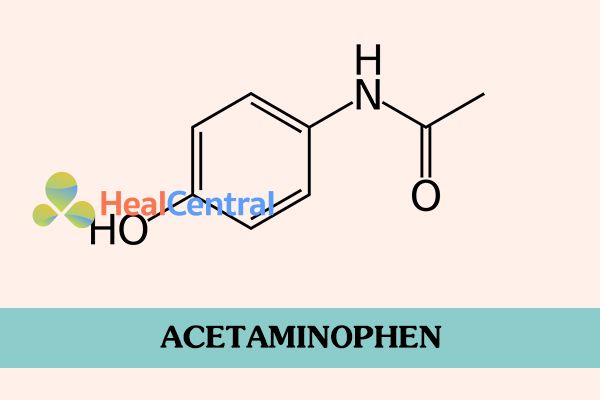 Công thức hóa học của Acetaminophen