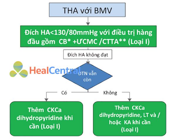 Điều trị tăng huyết áp khi có bệnh mạch vành
