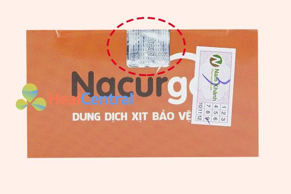 Hộp Nacurgo có tem chính hãng