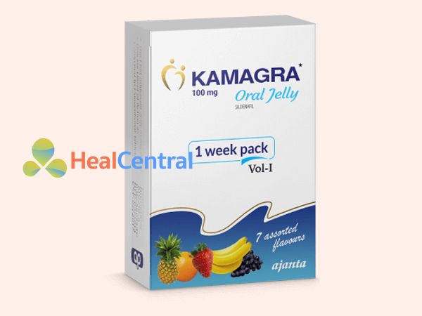 Thuốc cường dương Kamagra Oral Jelly 100mg Vol 1, Hộp 7 gói