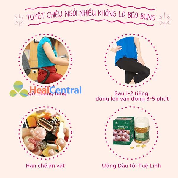 Tinh dầu tỏi Tuệ Linh giúp giảm mỡ bụng hiệu quả
