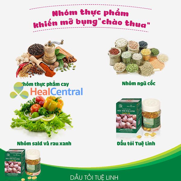 Nhóm thực phẩm giúp giảm mỡ bụng hiệu quả