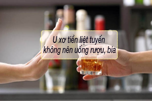 U tiền liệt tuyến không uống đồ uống có cồn