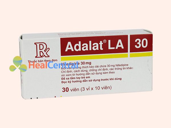 Thuốc Adalat 30mg bào chế ở dạng viên nén