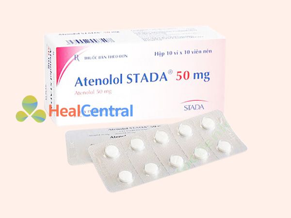 Hình ảnh hộp thuốc Atenolol 50mg