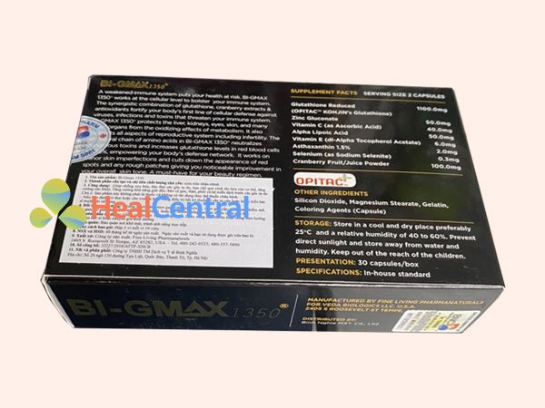 Bi-Gmax - sản phẩm bảo vệ sức khỏe