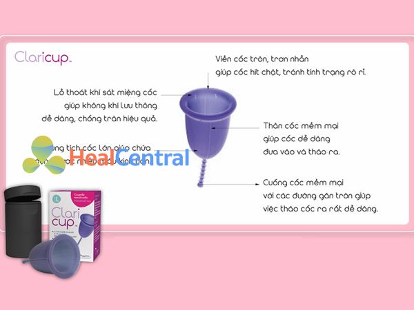 Các điểm nổi bật của cốc nguyệt san Claricup 