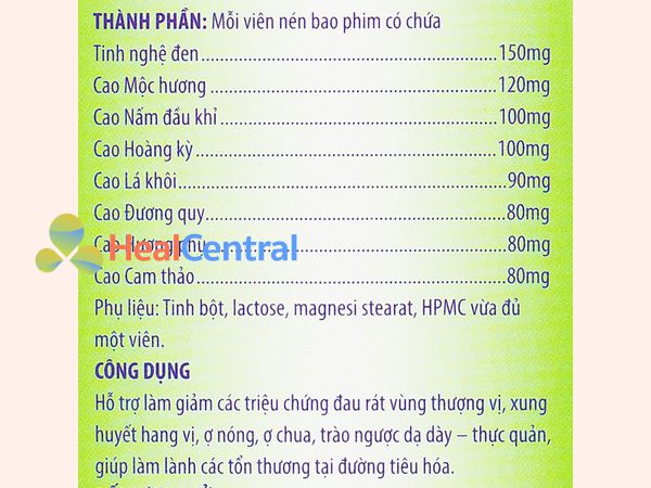 Thành phần thảo dược có trong An Dạ Kingphar 