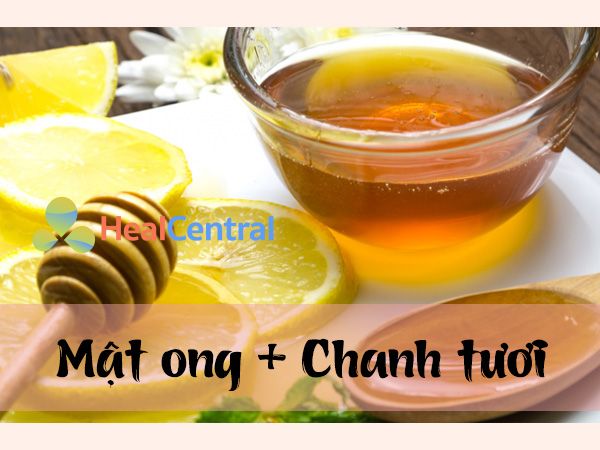 Hỗ hợp mật ong và chanh tươi giúp cho "cô bé" trở nên hồng hào, quyến rũ