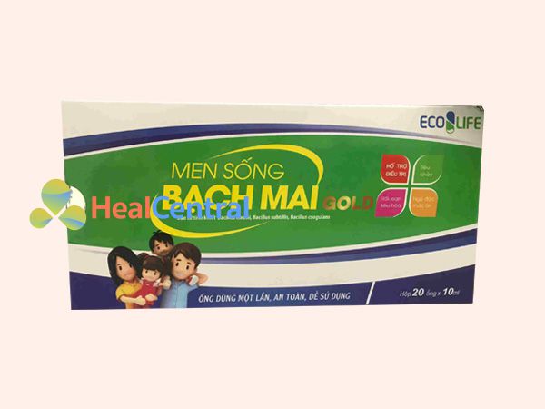 Hình ảnh hộp Men Sống Bạch Mai Gold